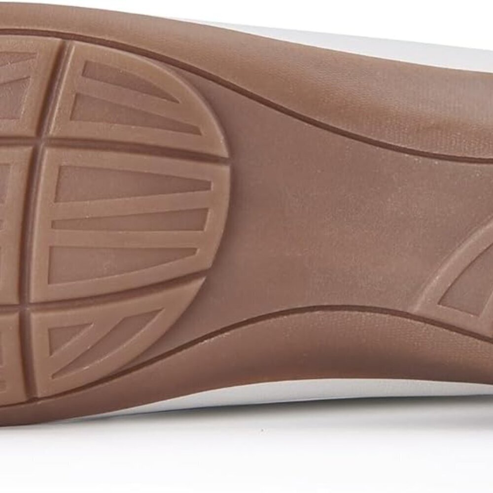 Women's Leather Slip-On Loafers Casual Work Shoes Rubber Sole 8.5 - Picture 3 of 5